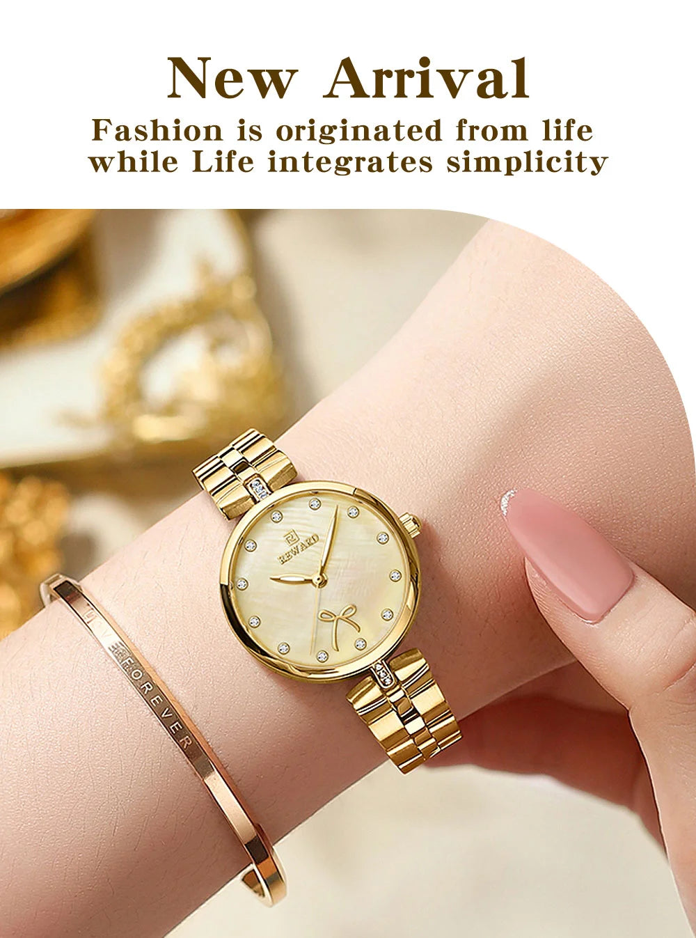 Reward Montre Femme 2022 Ladies Watch Fashion Elegant Watch Women Luxury Luminous 3atm Waterproof Oem Girls Stylish Watch RD21074L