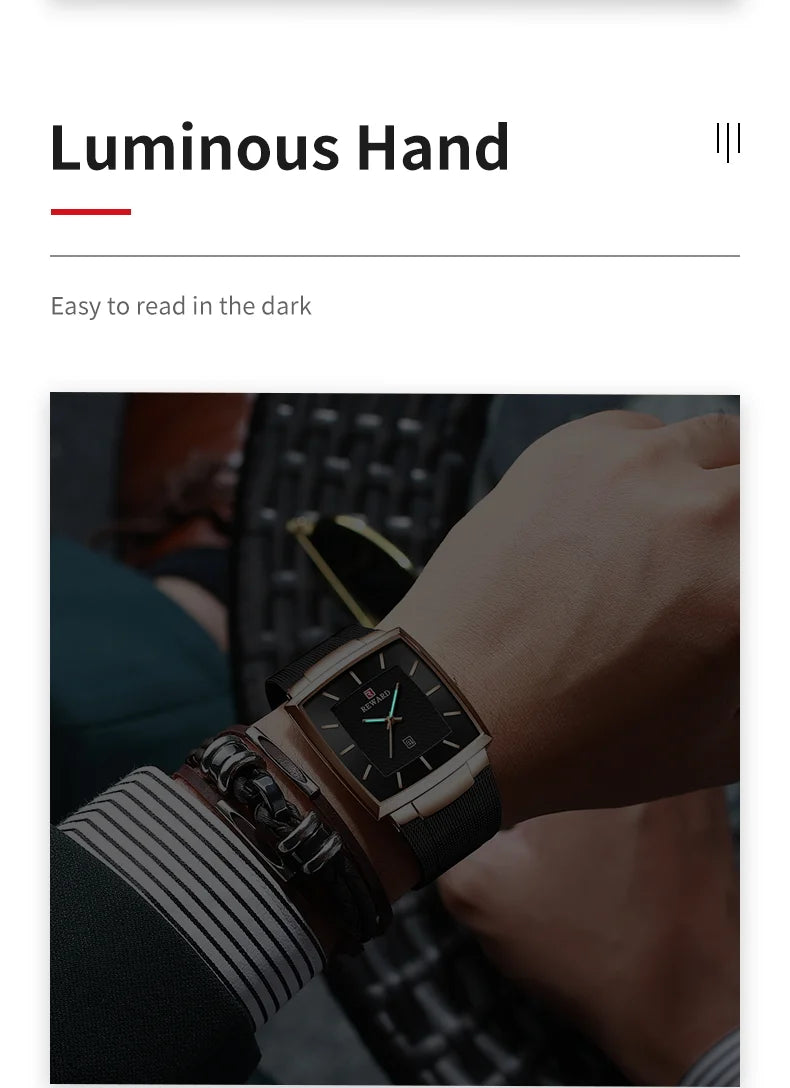 This watch model, RD62009M, is a masterpiece of minimalist design and modern functionality. The striking color combination of black and silver creates a timeless and sophisticated look that can easily match any outfit.