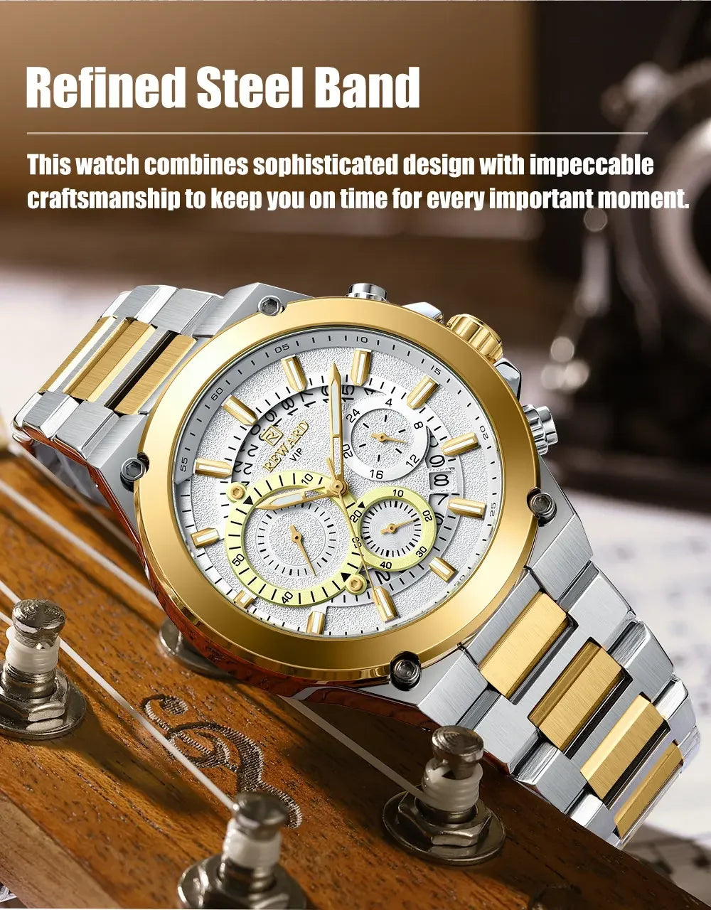 REWARD Watch Men New Arrival High Quality Stainless Steel Luxury Men's Watch