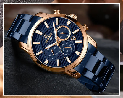 REWARD Fashion Mens Watch Wholesale Price Stainless Steel Waterproof Calendar Wristwatches Male Reloj Reward