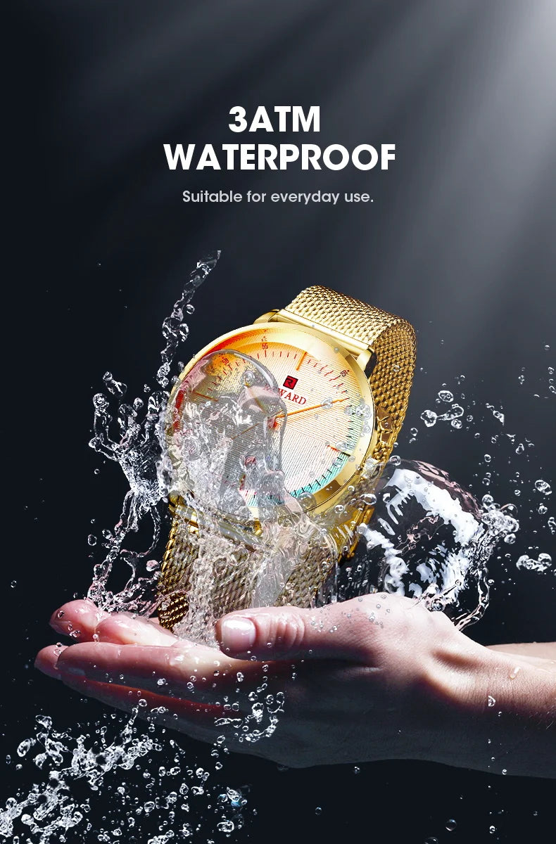 Reward Colorful Laser Changing Glass Men Watch. Featuring a vibrant, color-changing glass and a durable stainless steel strap, this watch is perfect for any sports or outdoor activities, as well as casual and formal occasions.