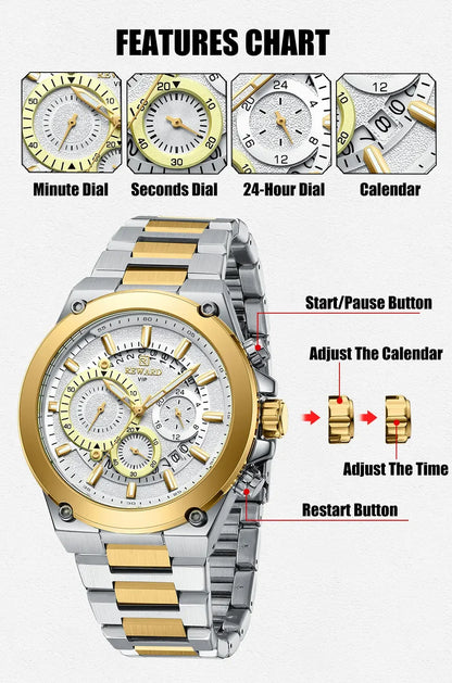 REWARD Watch Men New Arrival High Quality Stainless Steel Luxury Men's Watch