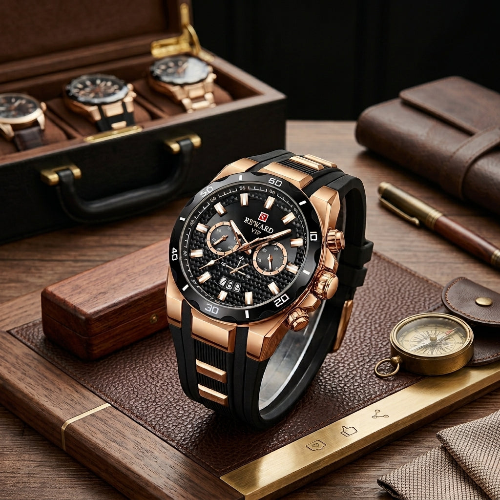 Reward VIP Watch Chronograph Man Sport Hand Quartz Watch | A Gift to Remember