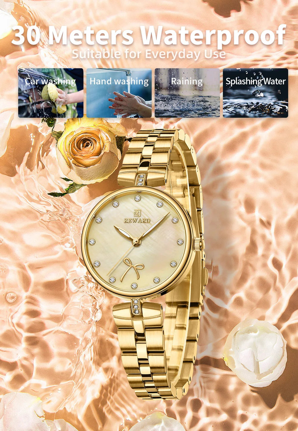 Reward Montre Femme 2022 Ladies Watch Fashion Elegant Watch Women Luxury Luminous 3atm Waterproof Oem Girls Stylish Watch RD21074L