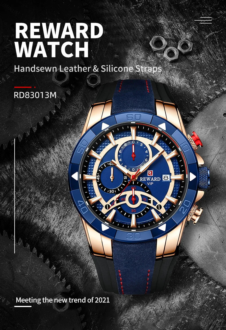Looking for a stylish and functional watch that can keep up with your active lifestyle? Look no further than our Reward Vip watch RD83013M Sport quartz watch!