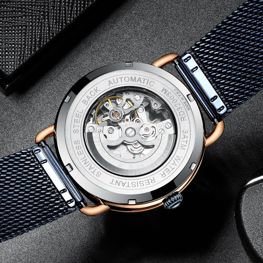 Reward Magic glass quality men stainless steel watches luxury functional automatic oem mechanical watches,RD32002M
