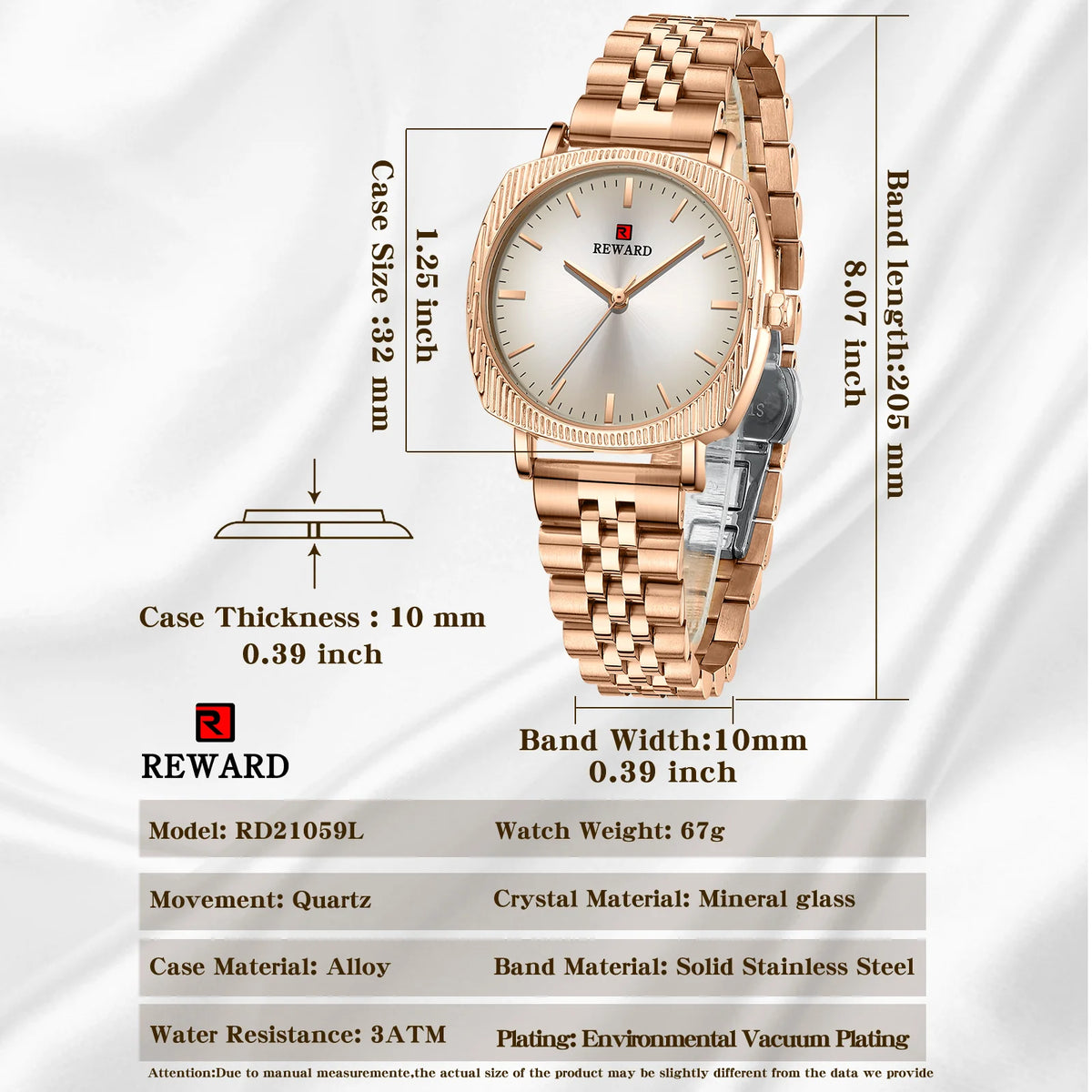 Elevate your style with the Reward Women Watches Luxury Ladies Wrist Watches, a stunning bracelet watch designed specifically for women. Featuring a luxurious design and reliable quartz movement, this watch is perfect for any occasion.
