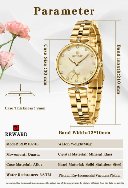 Reward Montre Femme 2022 Ladies Watch Fashion Elegant Watch Women Luxury Luminous 3atm Waterproof Oem Girls Stylish Watch RD21074L