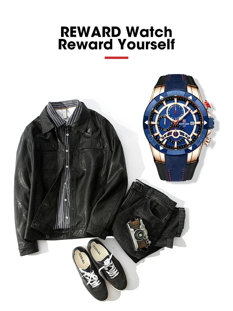 Looking for a stylish and functional watch that can keep up with your active lifestyle? Look no further than our Reward Vip watch RD83013M Sport quartz watch!